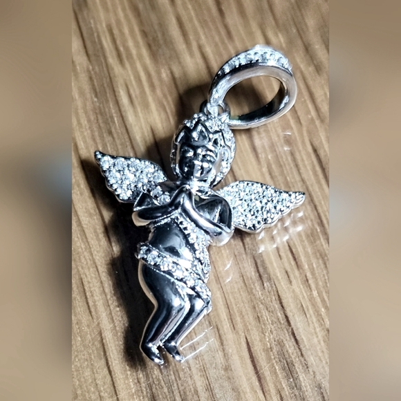 goldnyc Jewelry - Silver angel pendant